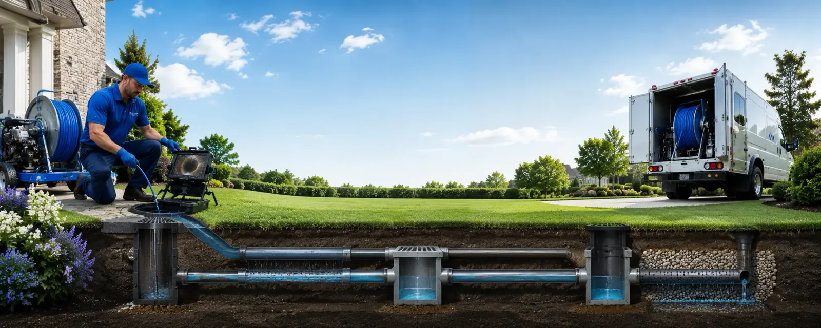 Outdoor drain cleaning information for Essex, VT